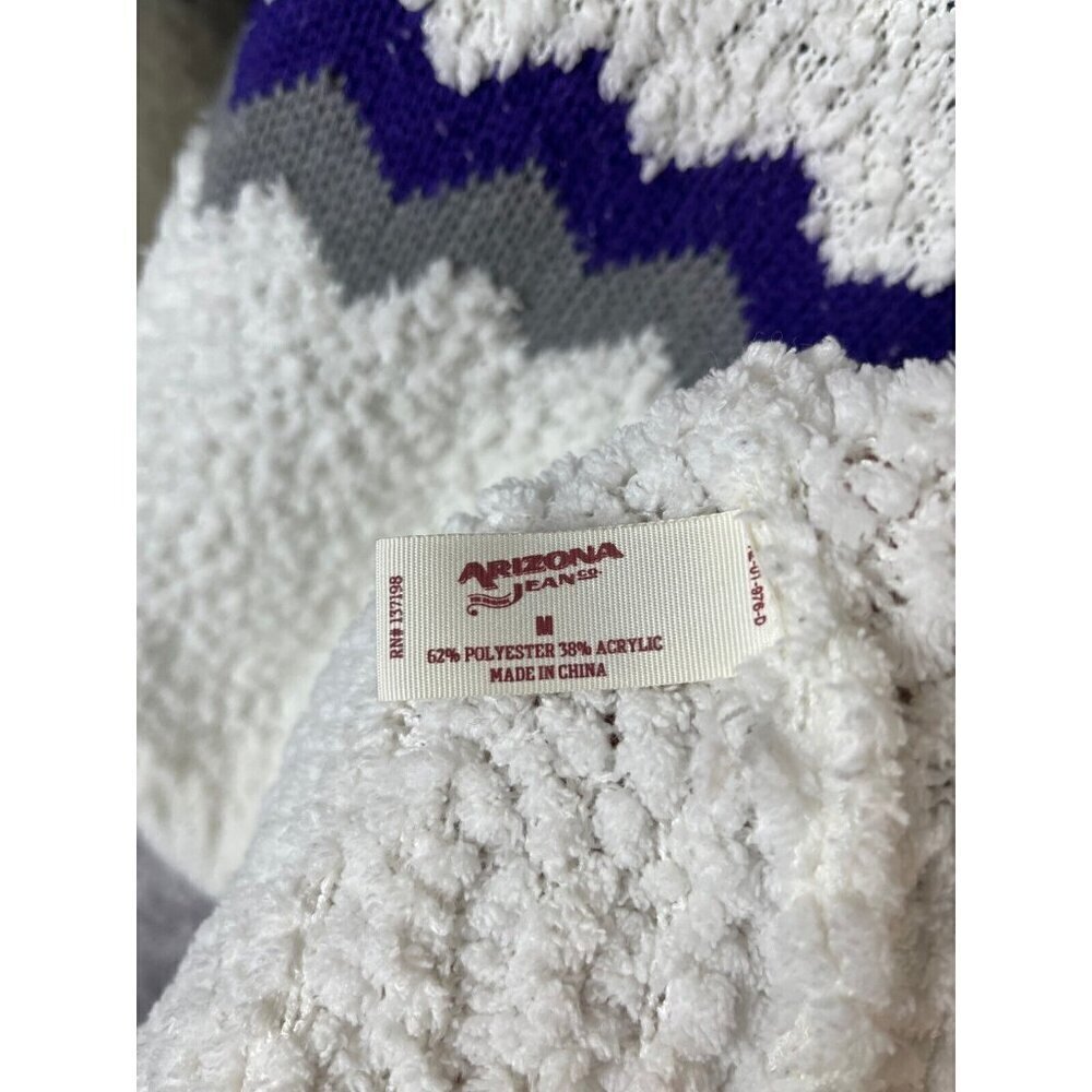 Arizona Sweater Womens M Christmas Vintage Fair Isle Knit Pullover Snow Ski Warm - Picture 5 of 14